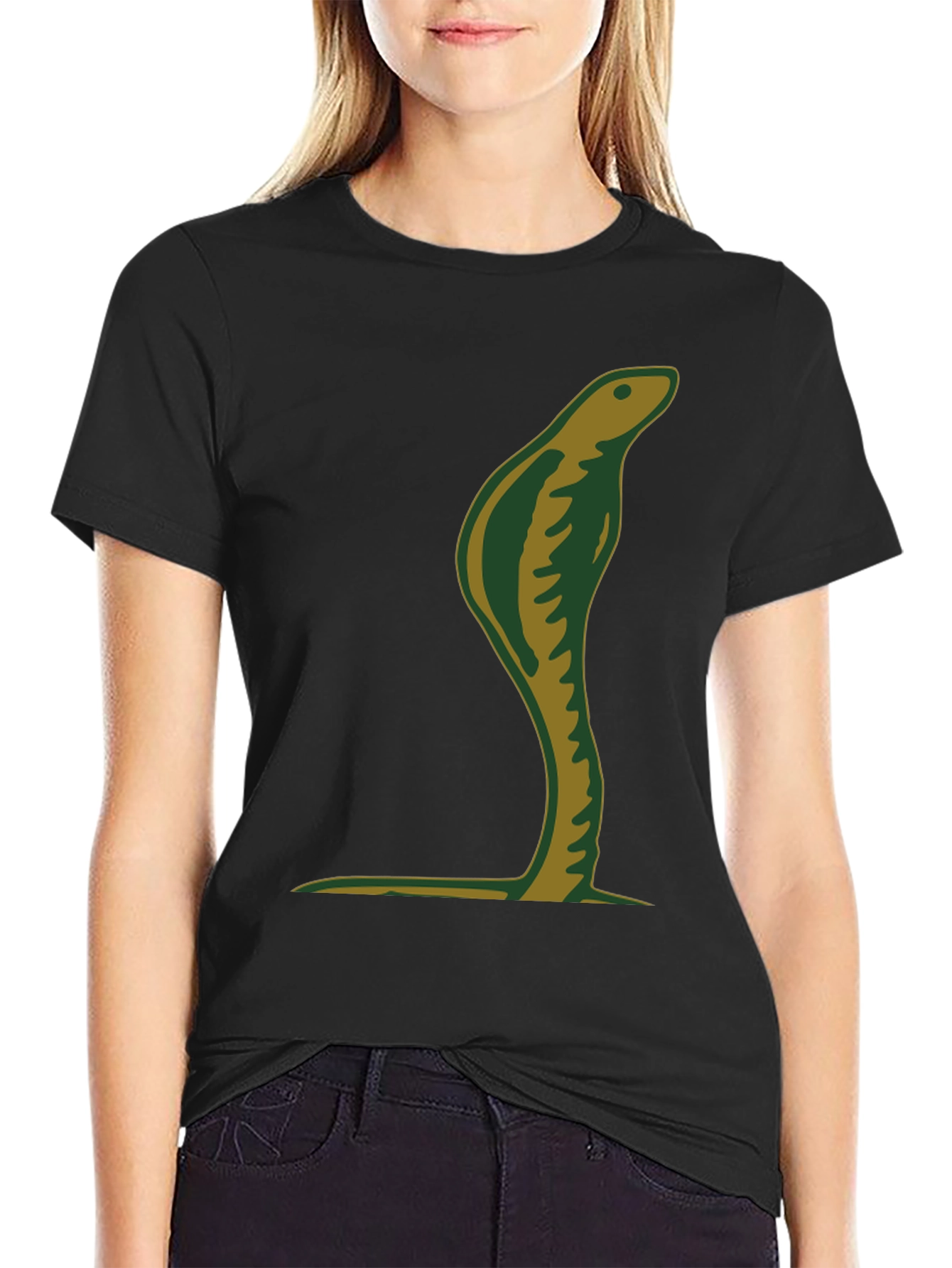 Cobra Snake Graphic Tee - Mens Black T-Shirt