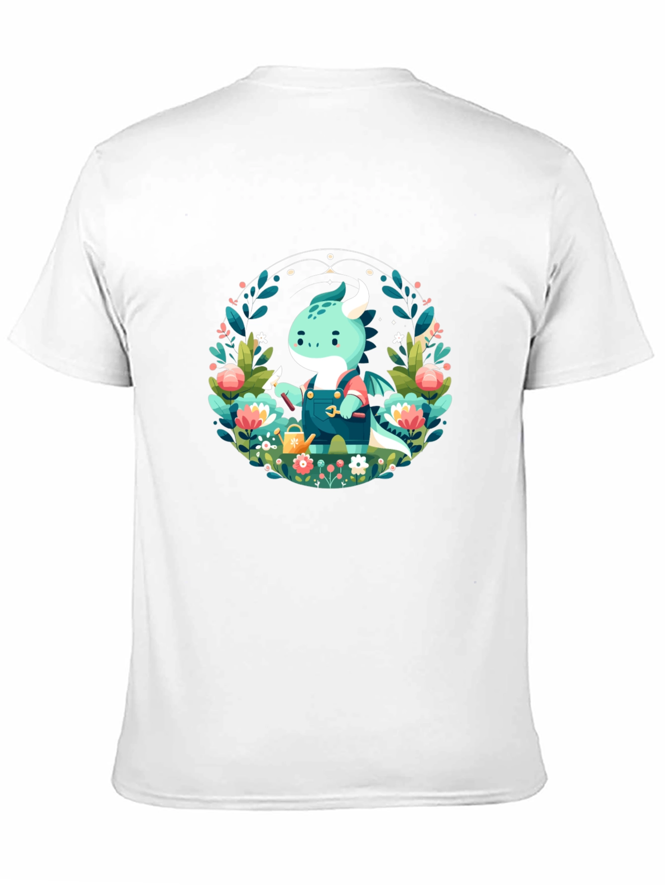 Gardener Dragon Graphic Tee - Black Unisex T-Shirt