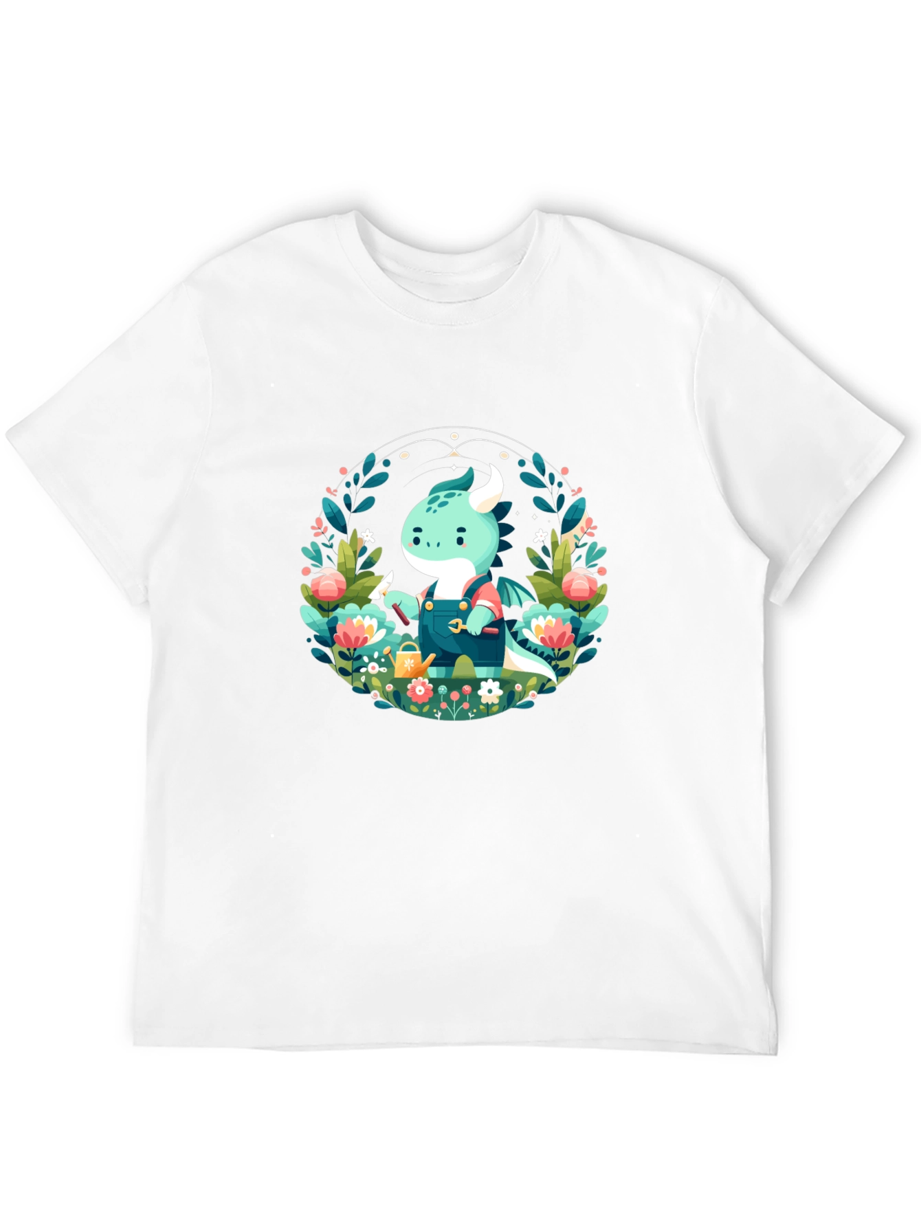 Gardener Dragon Graphic Tee - Black Unisex T-Shirt