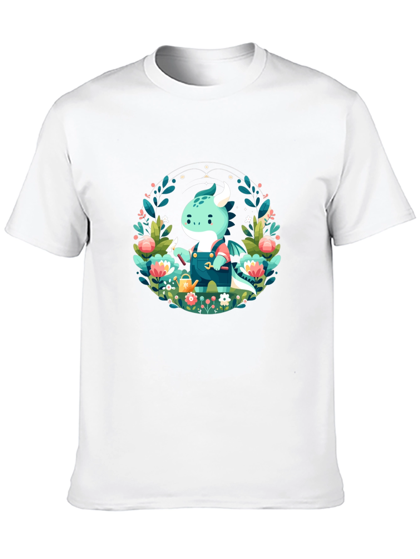 Gardener Dragon Graphic Tee - Black Unisex T-Shirt