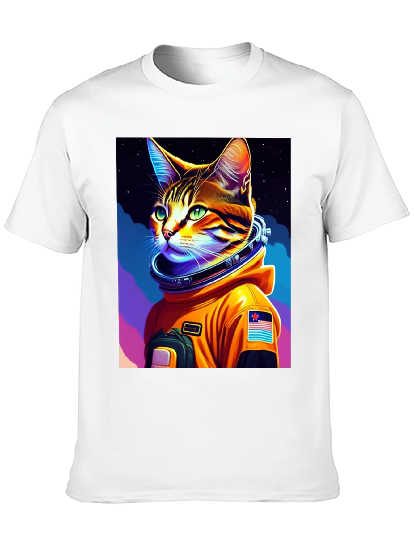 Cat Astronaut T-Shirt - Unique Space Design