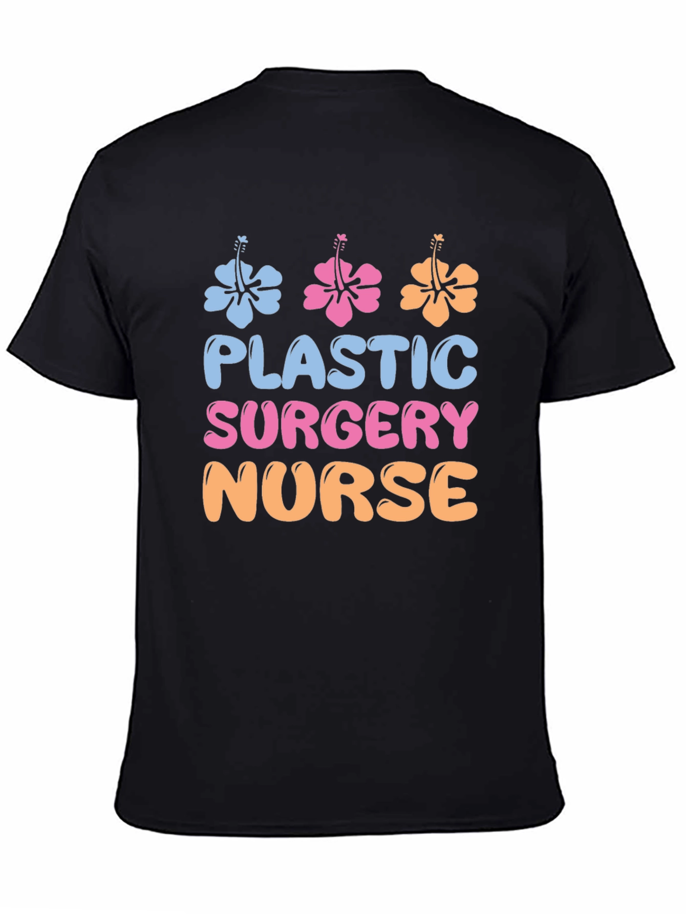 Plastic Surgery Nurse T-Shirt - Floral Design