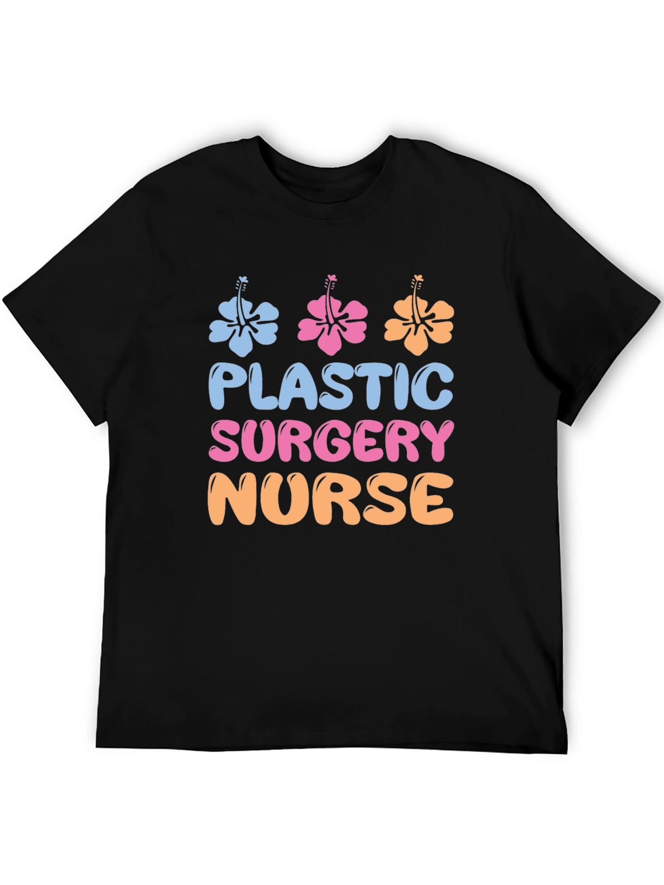 Plastic Surgery Nurse T-Shirt - Floral Design