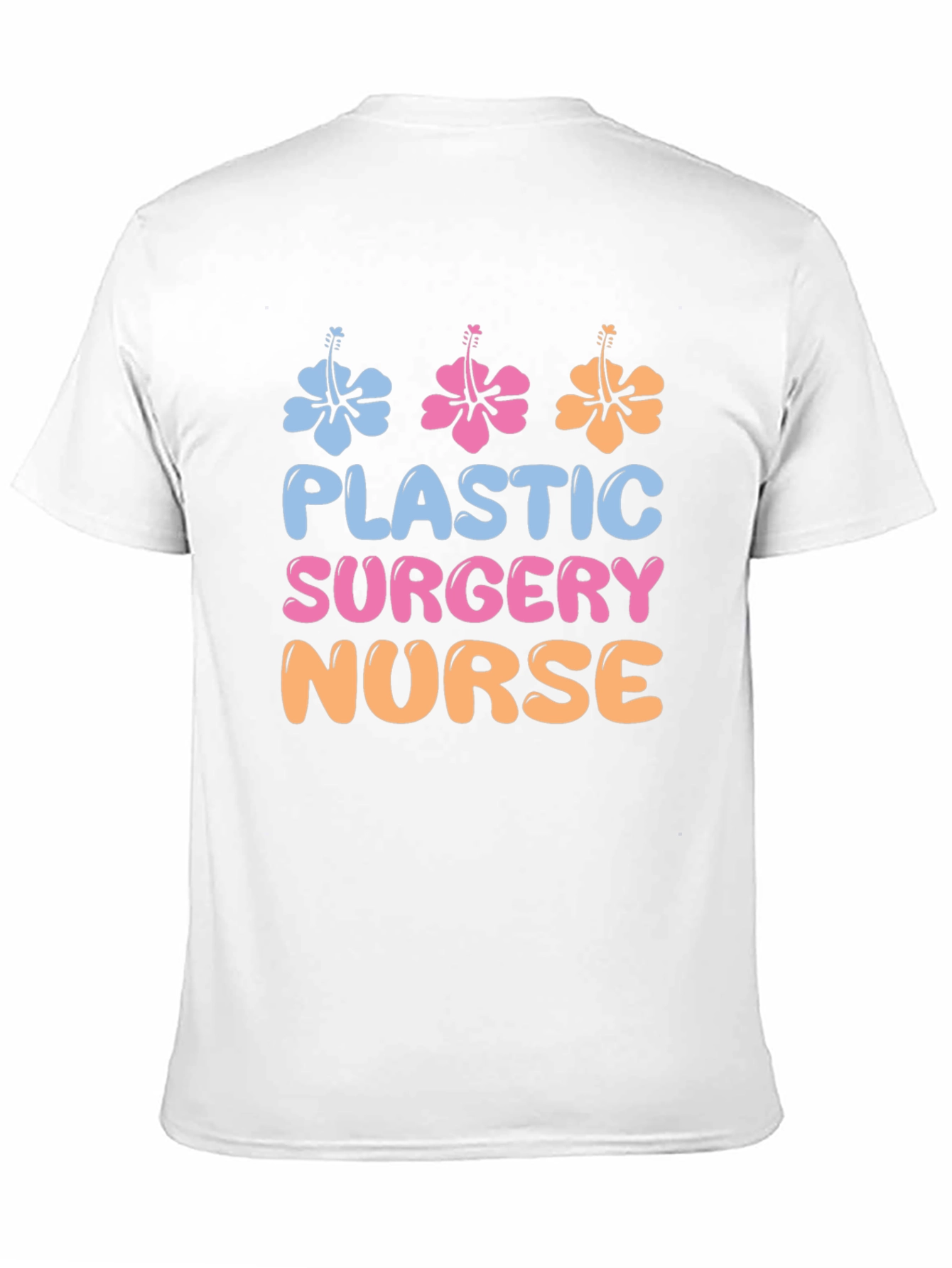 Plastic Surgery Nurse T-Shirt - Floral Design