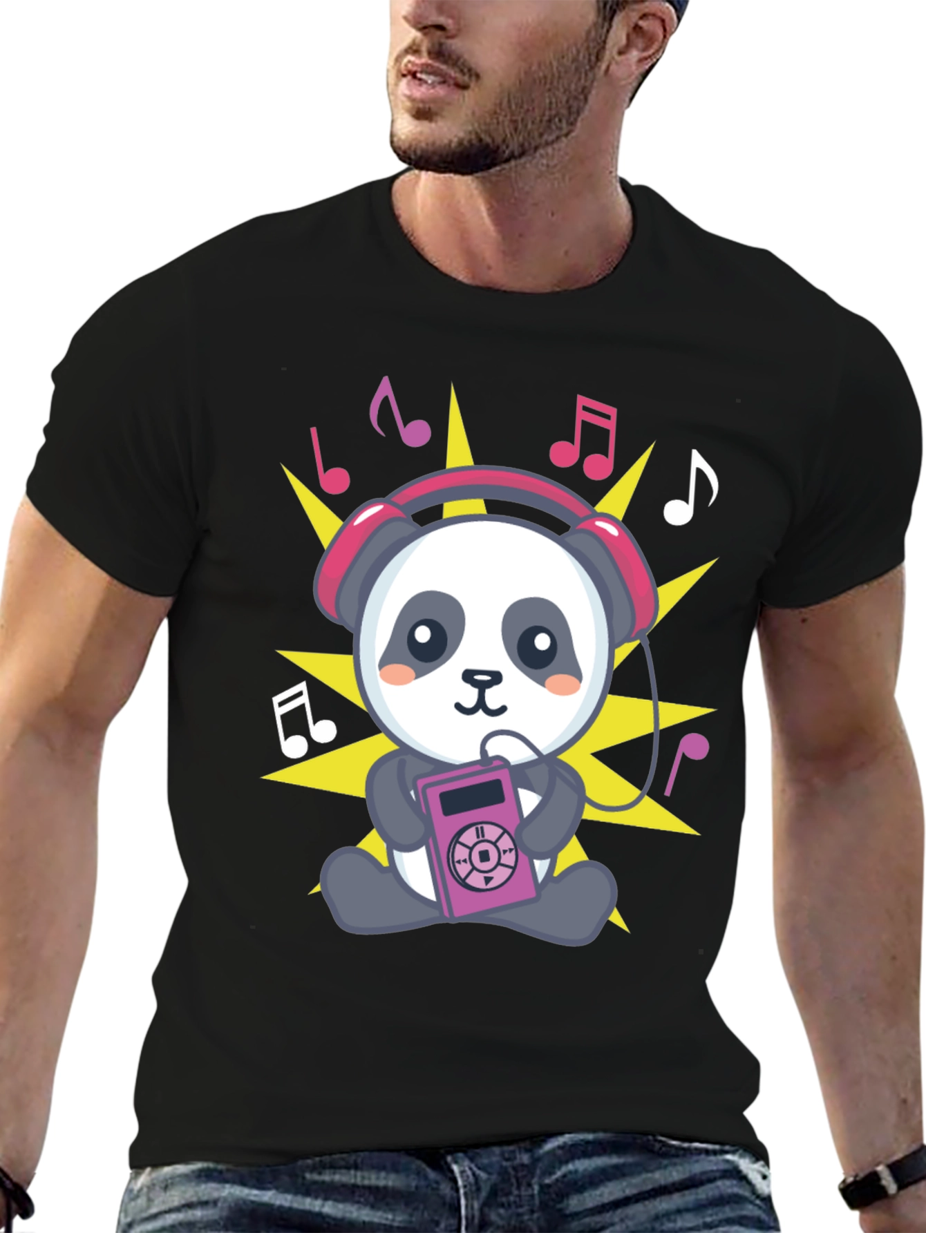 Panda Music Lover T-Shirt