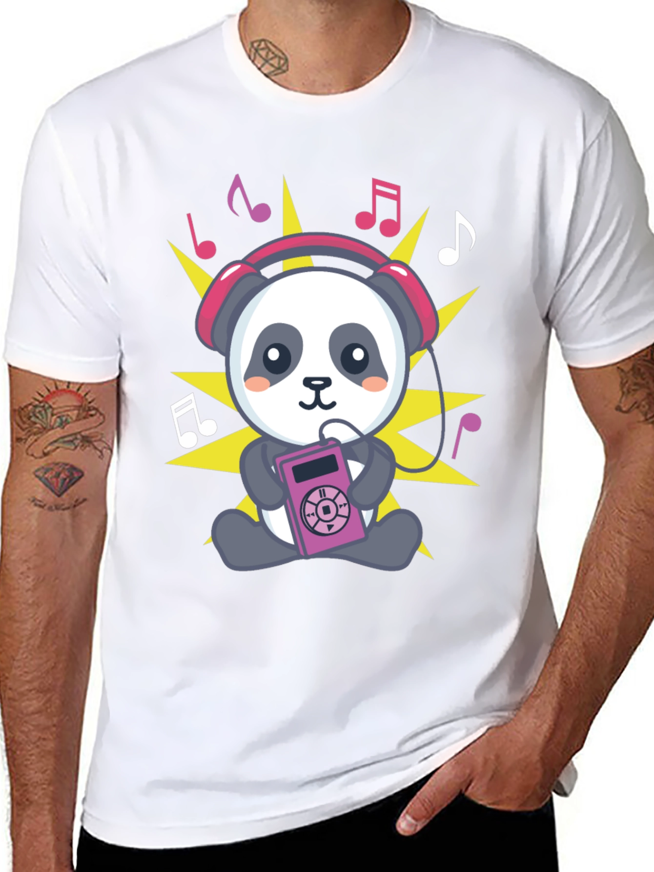 Panda Music Lover T-Shirt