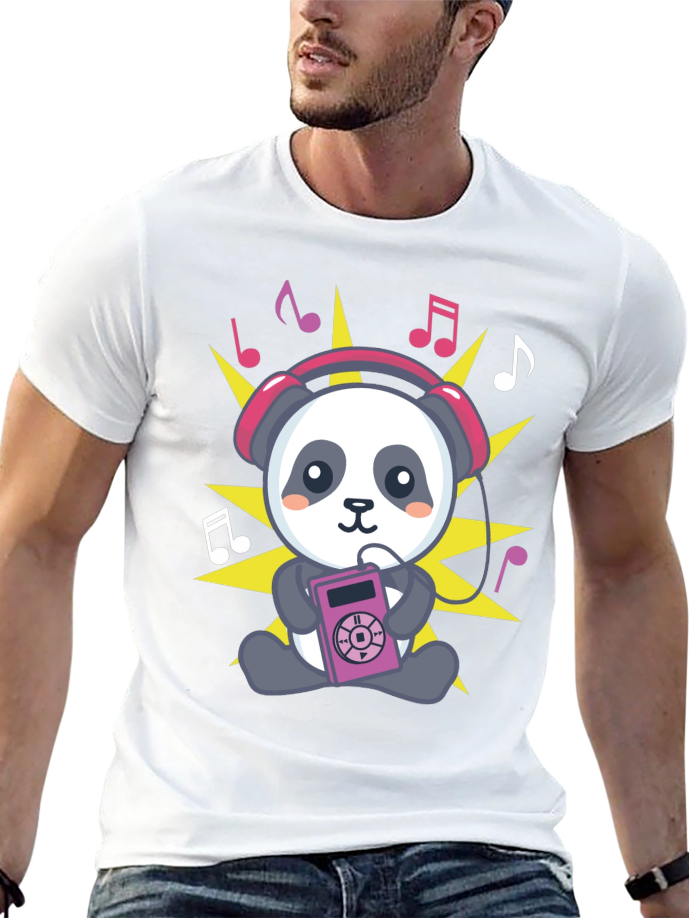 Panda Music Lover T-Shirt