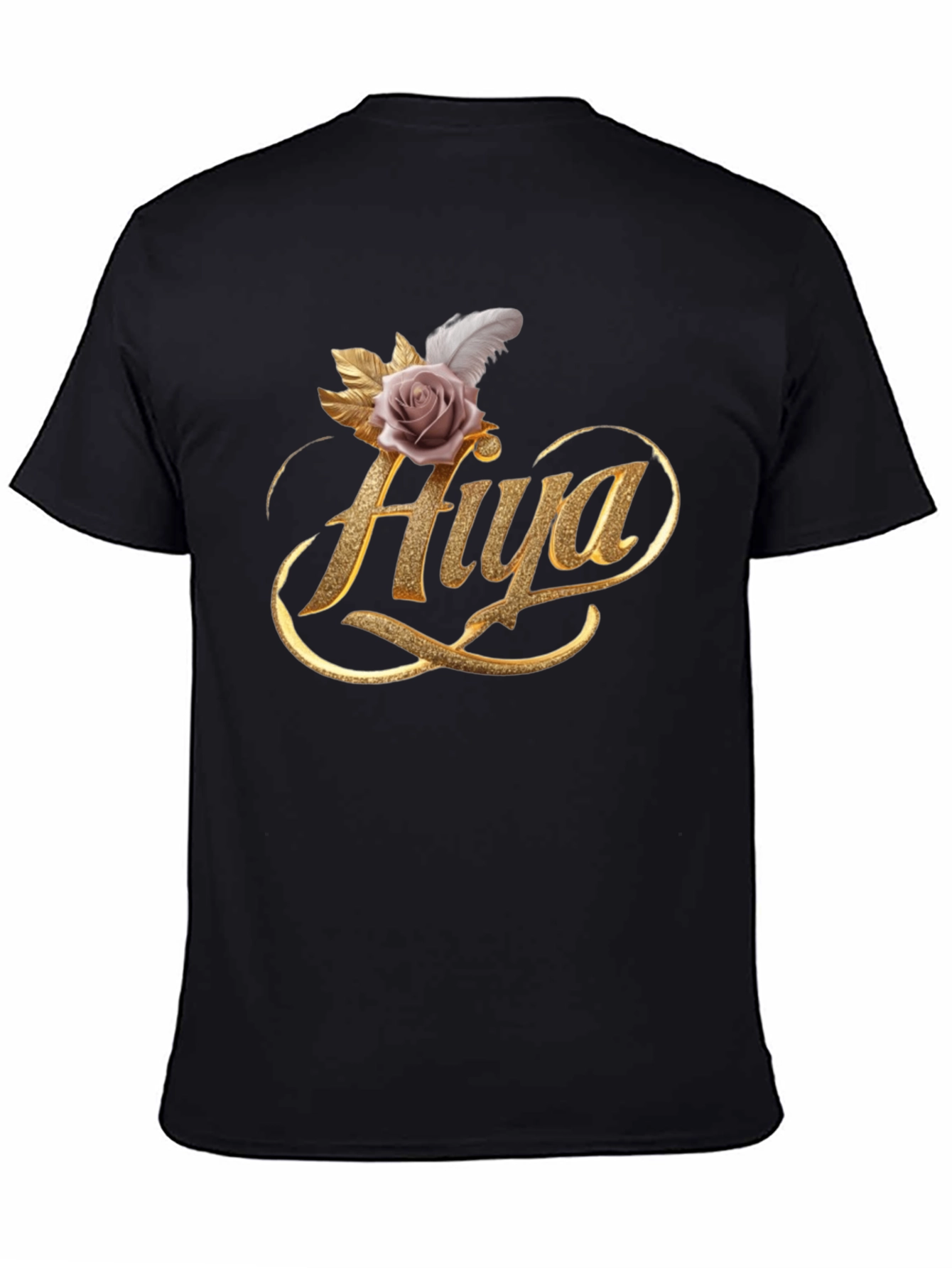 Elegant Hiya Rose Graphic Tee - Stylish Comfort