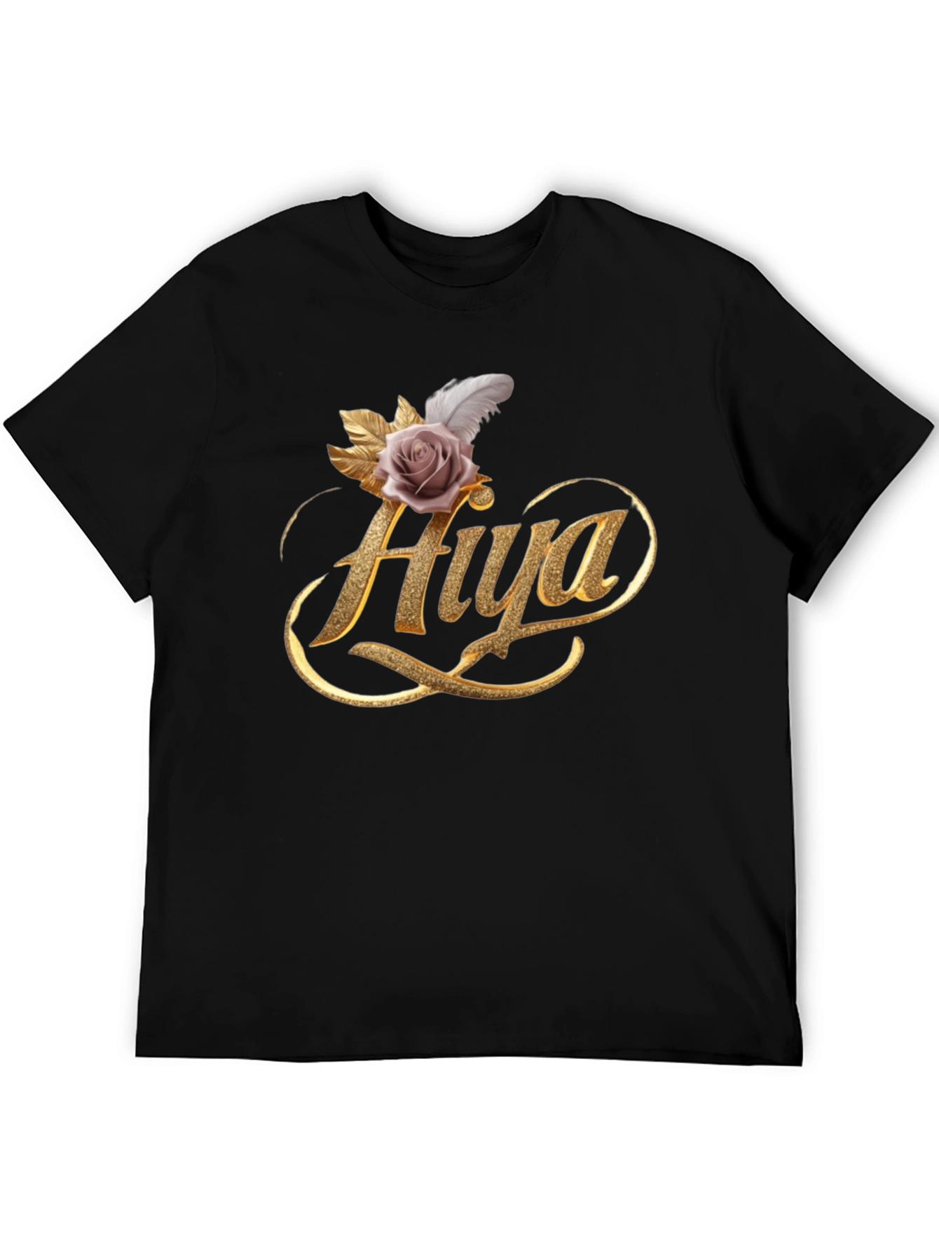Elegant Hiya Rose Graphic Tee - Stylish Comfort