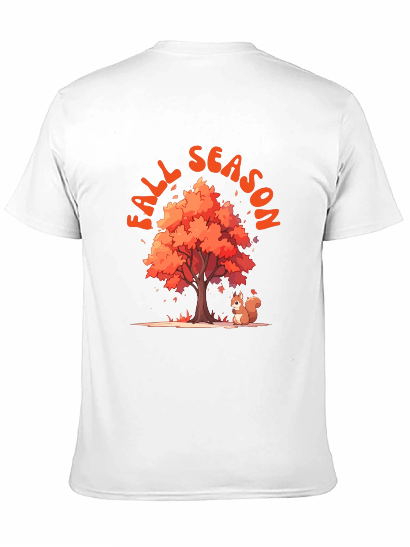 Fall Season Tree and Squirrel Graphic Tee