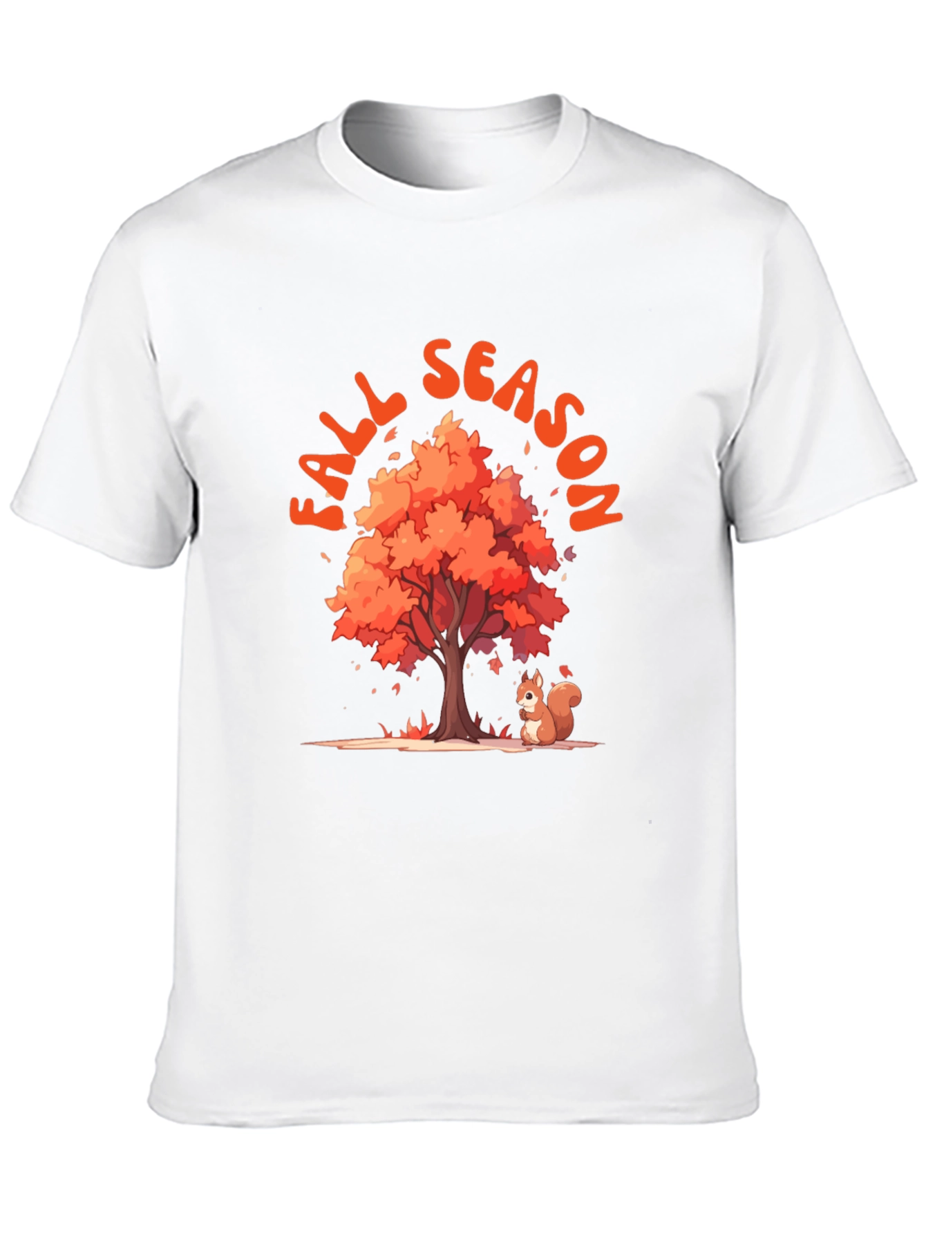 Fall Season Tree and Squirrel Graphic Tee