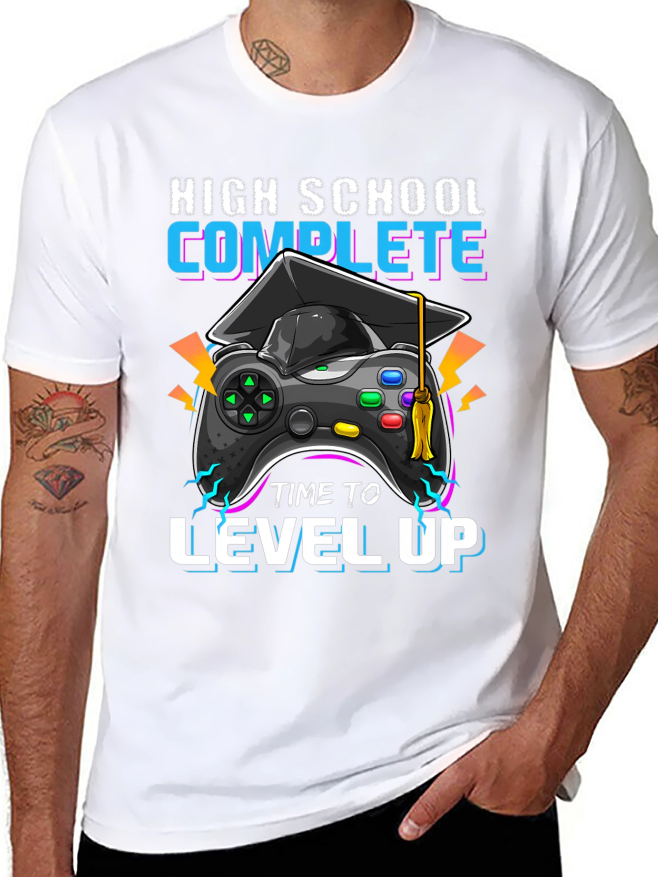 High School Complete Gamer Graduation T-Shirt