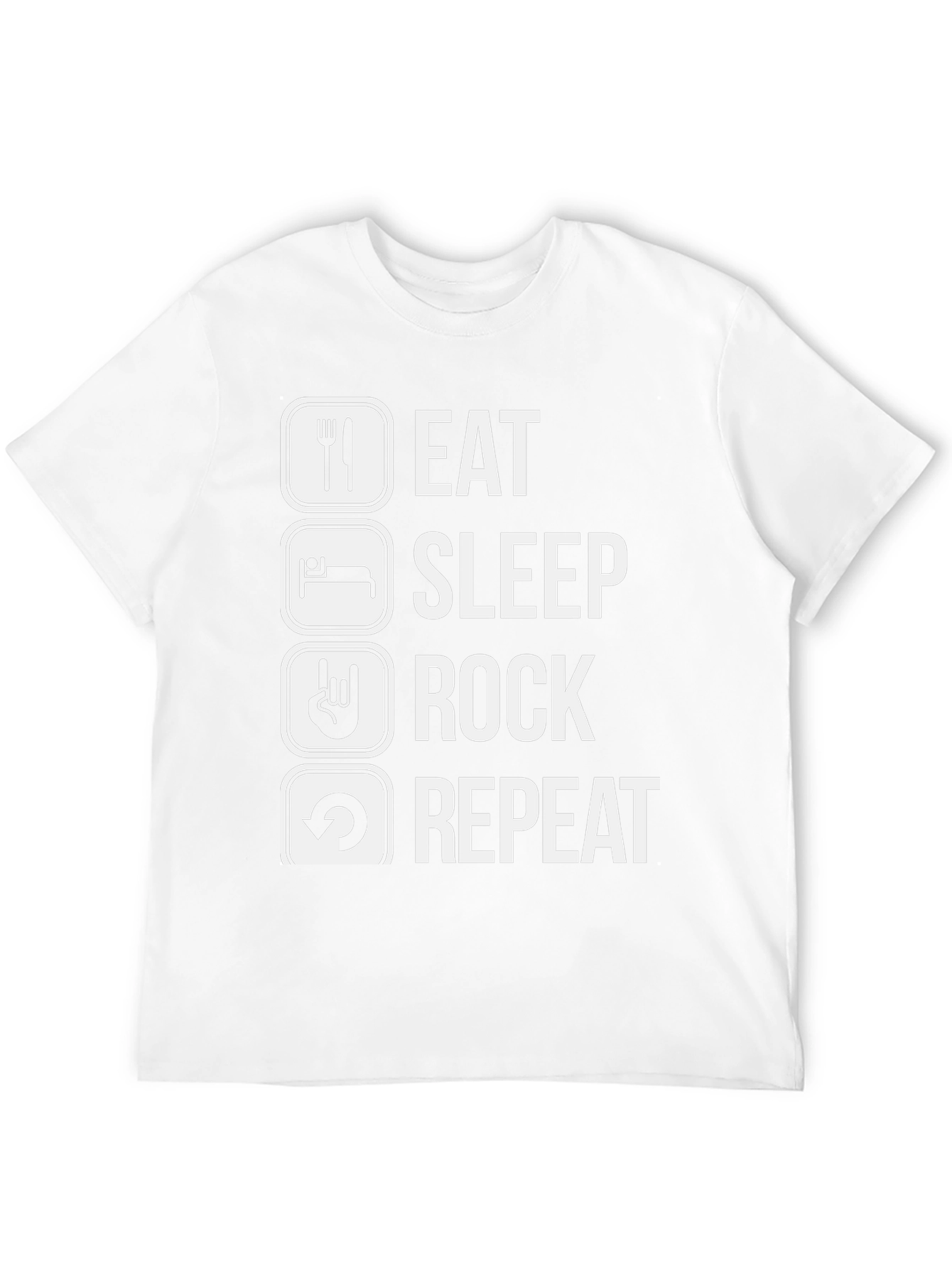 Eat Sleep Rock Repeat Graphic T-Shirt