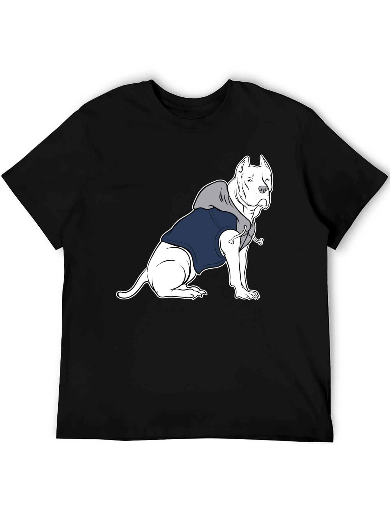 Dog in Hoodie Graphic Tee - Unisex T-Shirt
