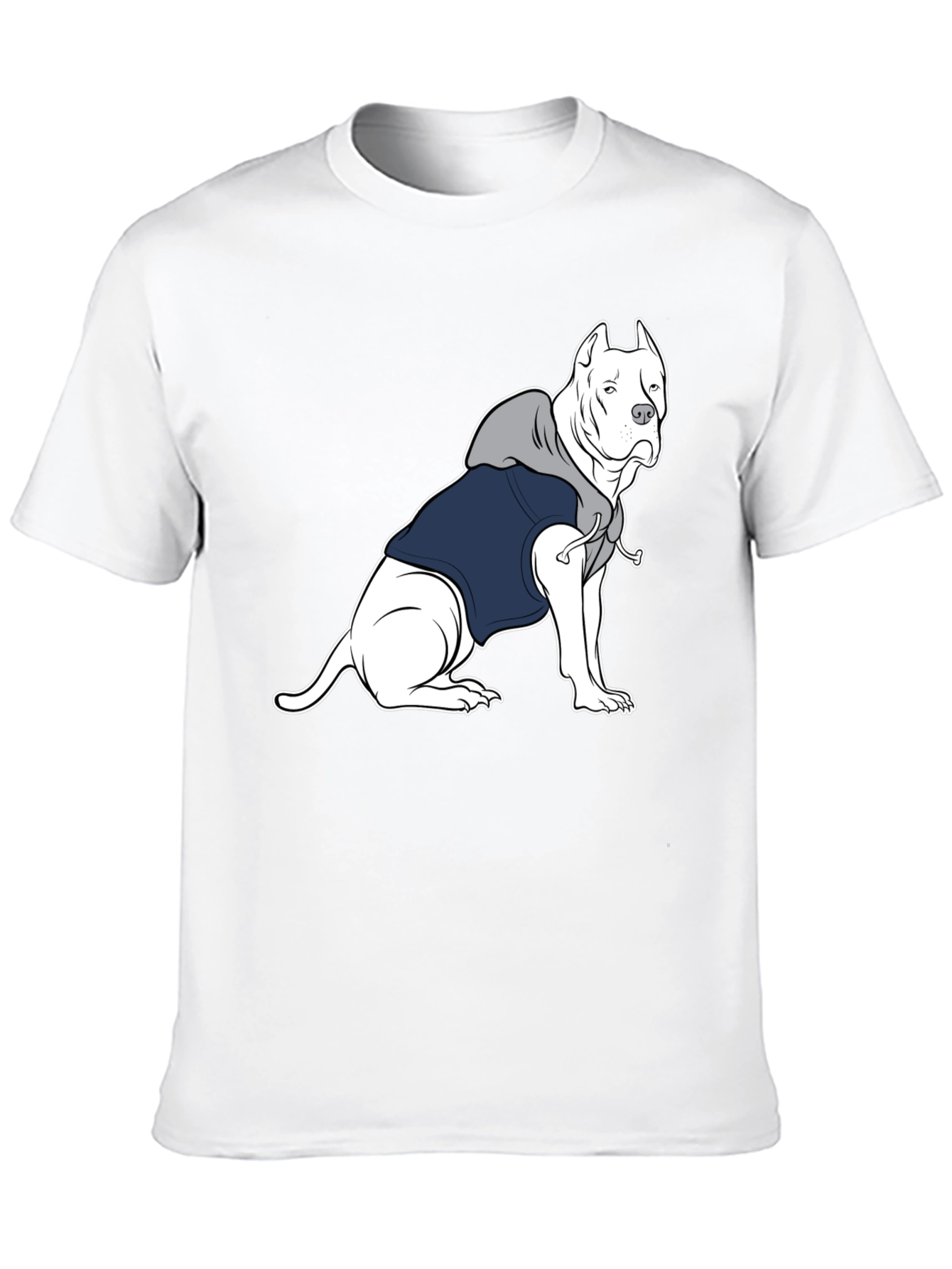 Dog in Hoodie Graphic Tee - Unisex T-Shirt