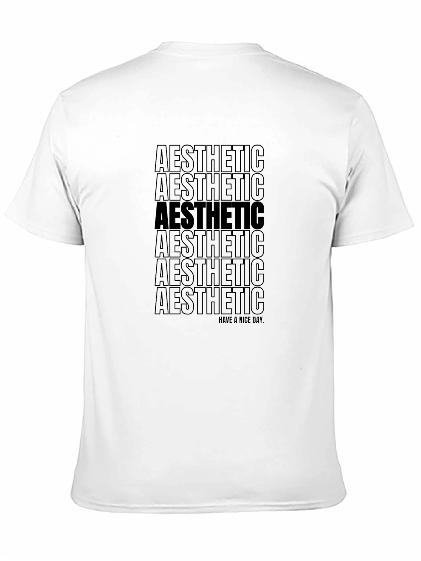 Aesthetic Graphic Tee - Black Cotton Casual Shirt