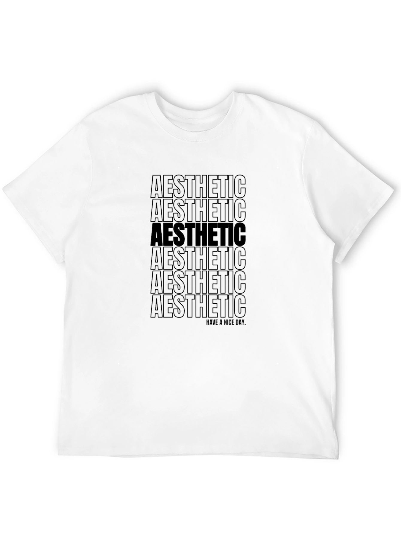 Aesthetic Graphic Tee - Black Cotton Casual Shirt
