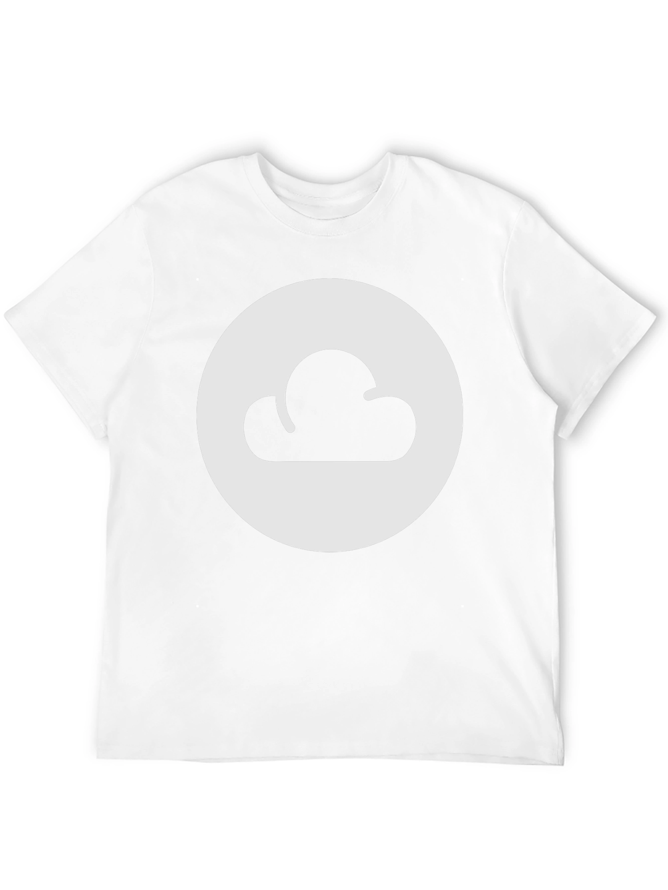 Cloud Graphic Tee - Black Cotton Casual Shirt