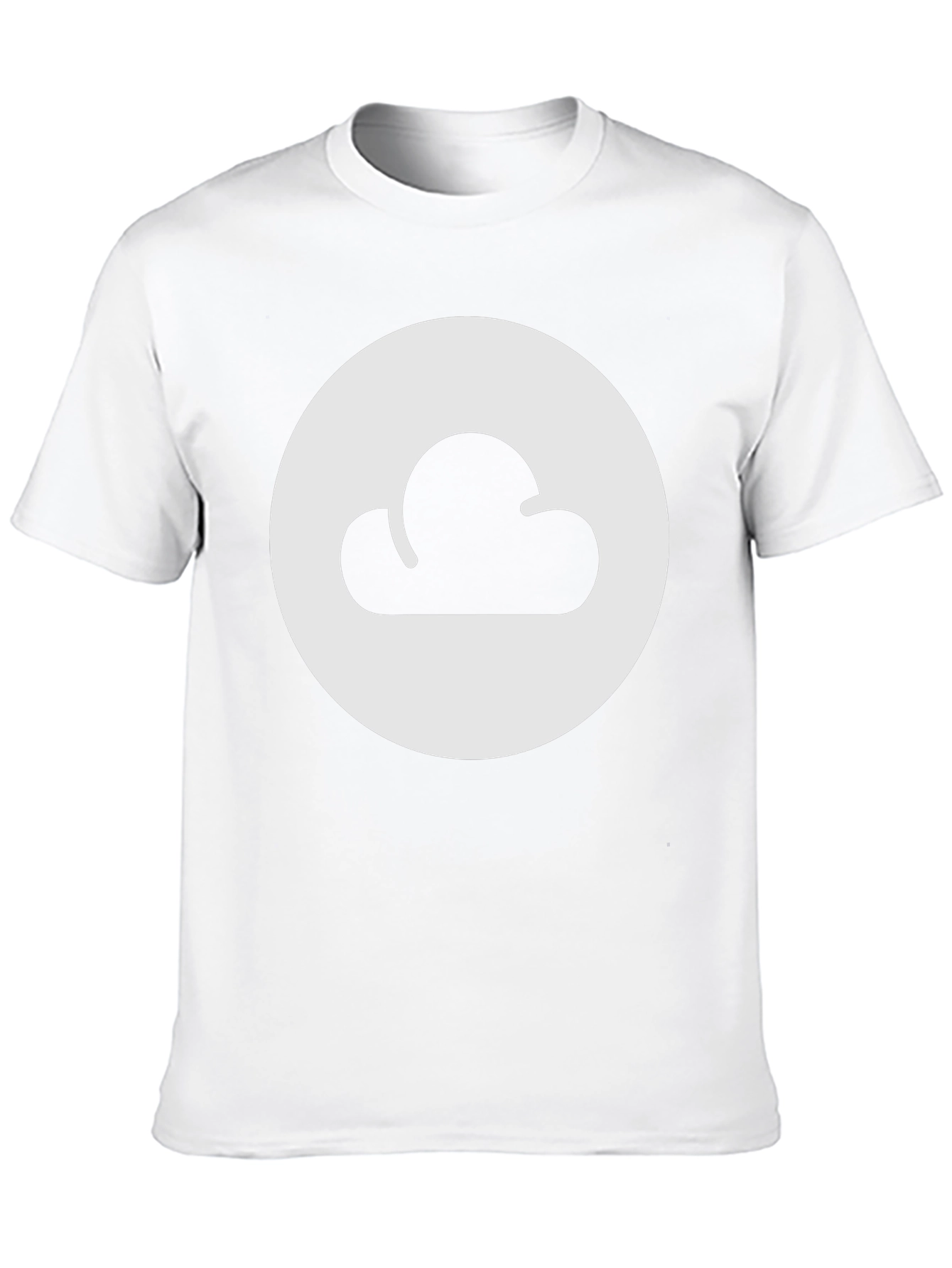 Cloud Graphic Tee - Black Cotton Casual Shirt