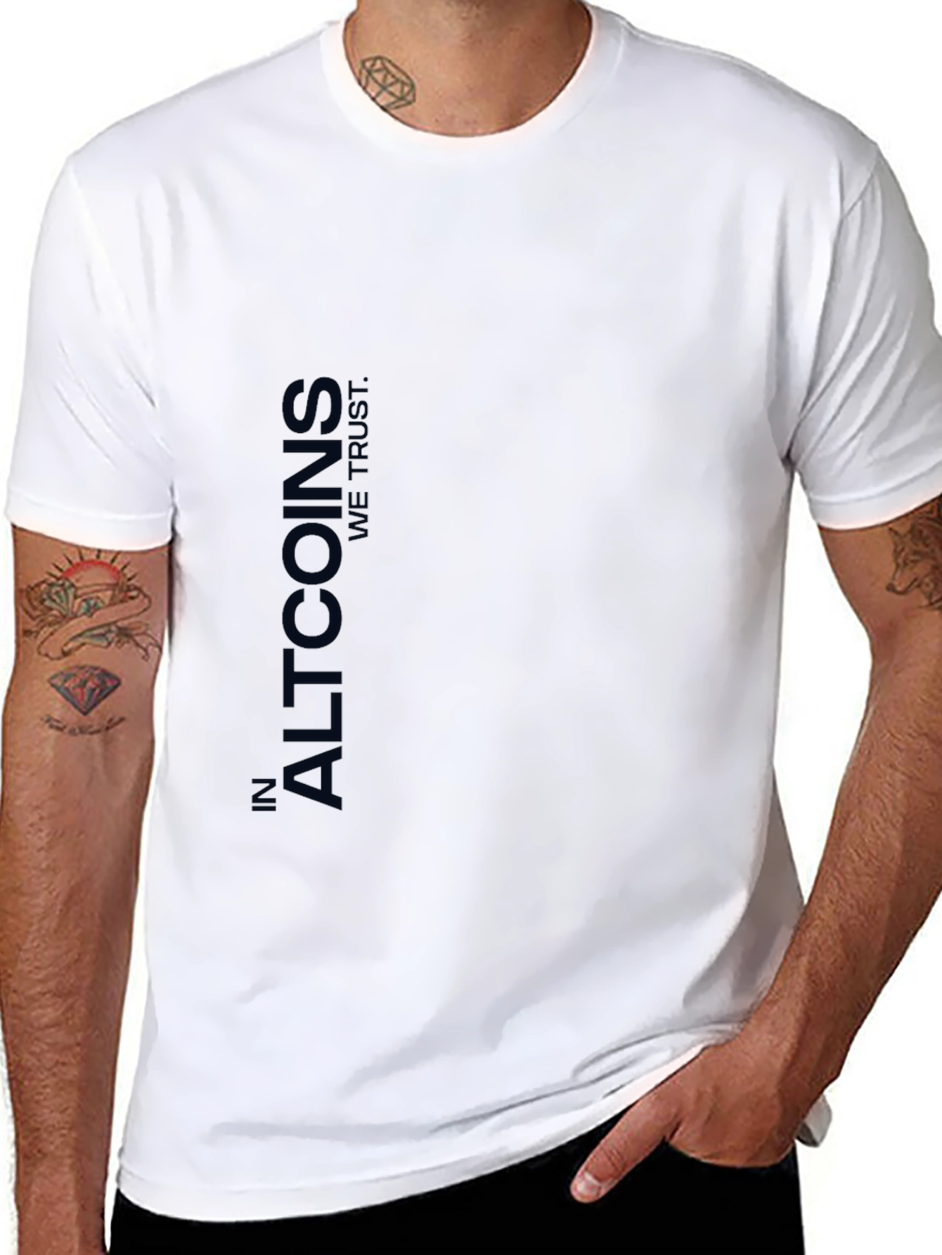 In Altcoins We Trust Black T-Shirt