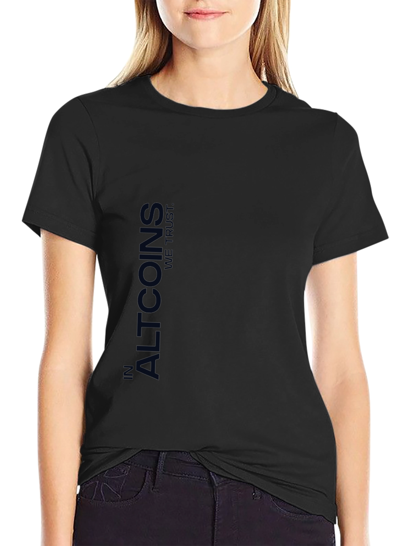 In Altcoins We Trust Black T-Shirt