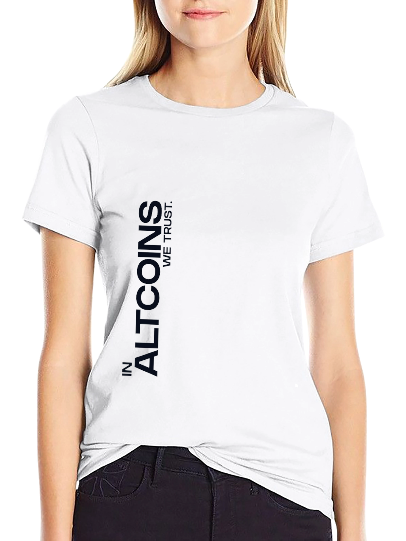 In Altcoins We Trust Black T-Shirt