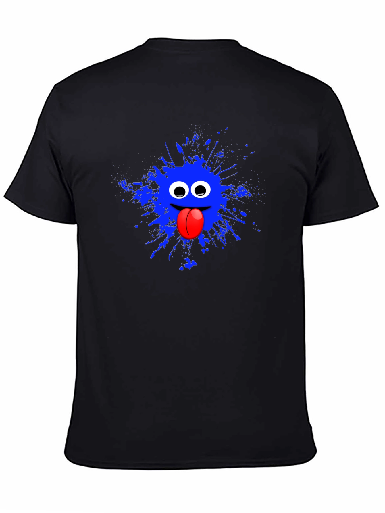 Funky Blue Monster Graphic T-Shirt - Quirky Fashion