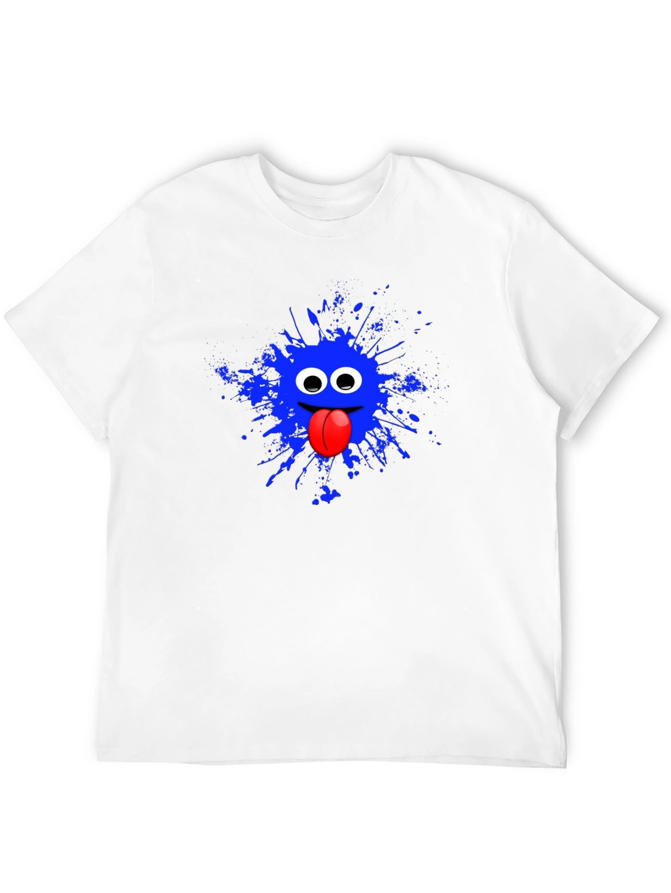 Funky Blue Monster Graphic T-Shirt - Quirky Fashion