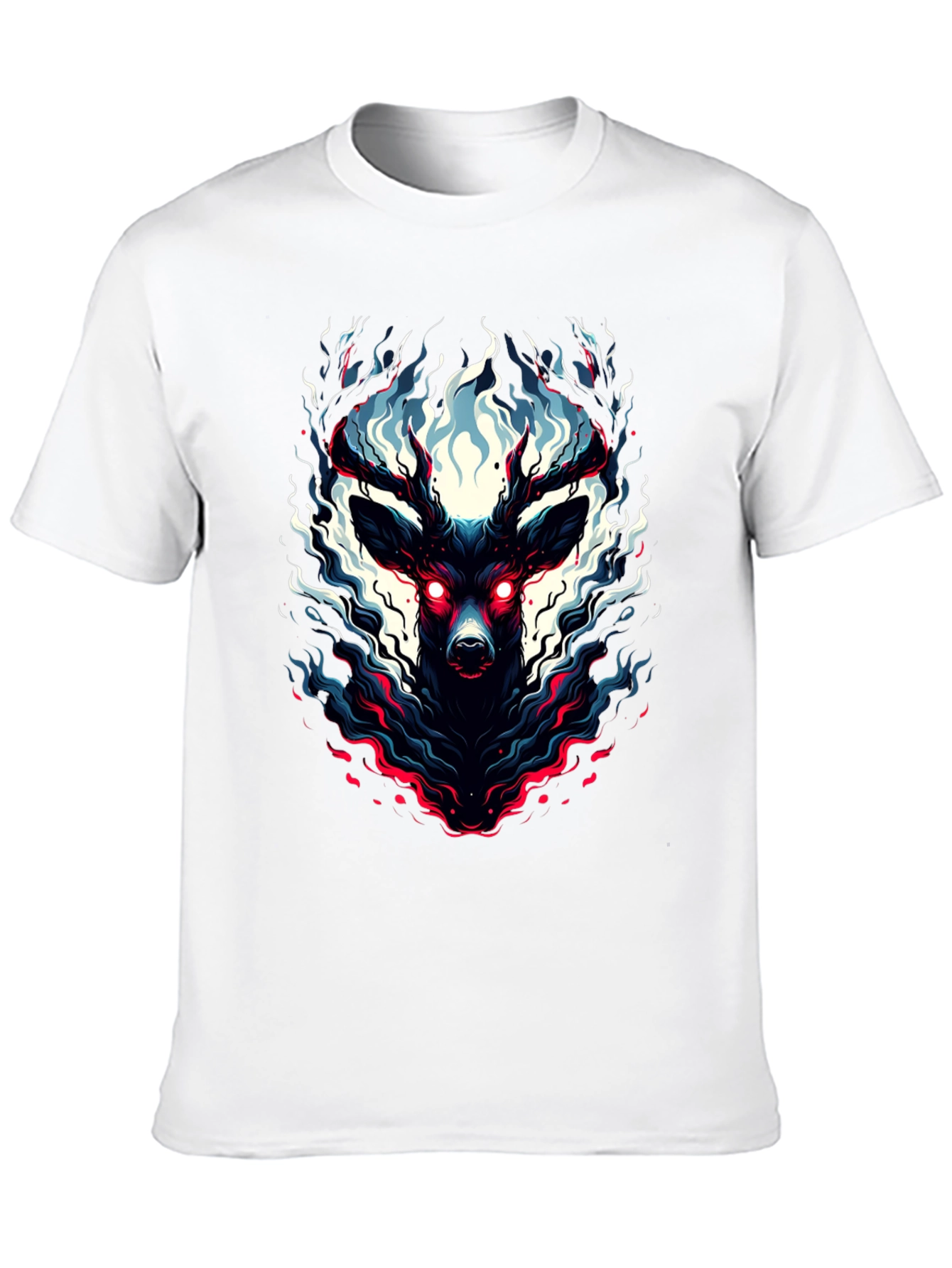 Mystic Deer Graphic Tee - Black T-Shirt