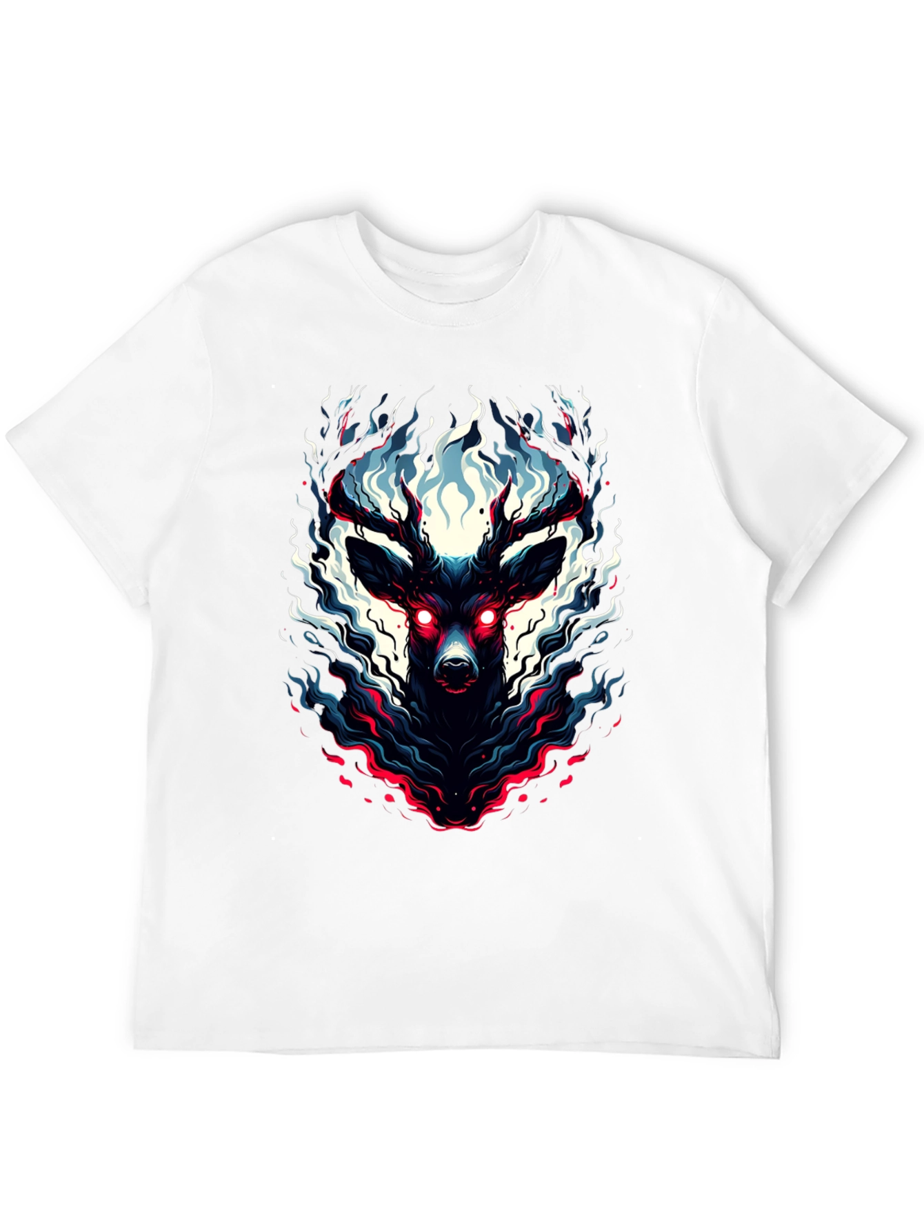 Mystic Deer Graphic Tee - Black T-Shirt