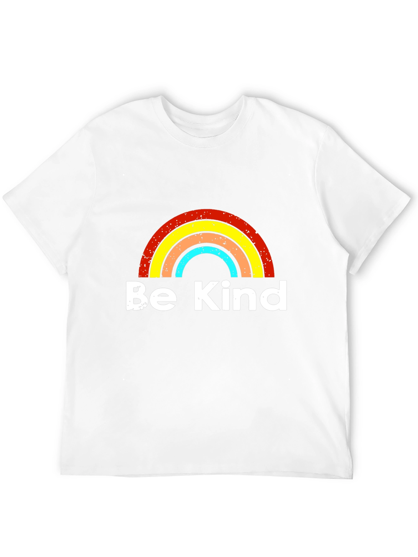 Be Kind Rainbow Graphic T-Shirt - Black