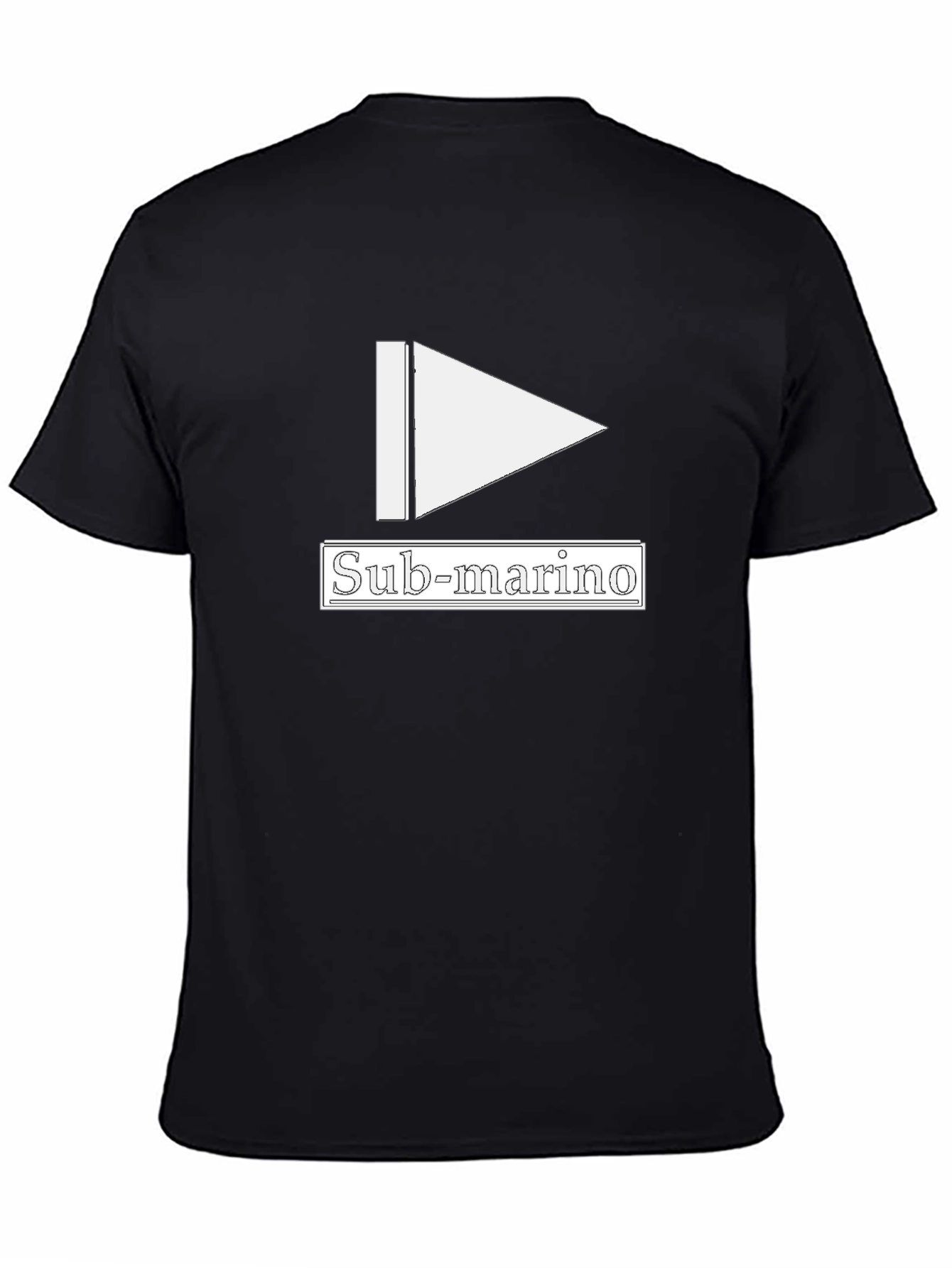 Sub-marino Graphic Tee - Black Cotton Casual T-Shirt