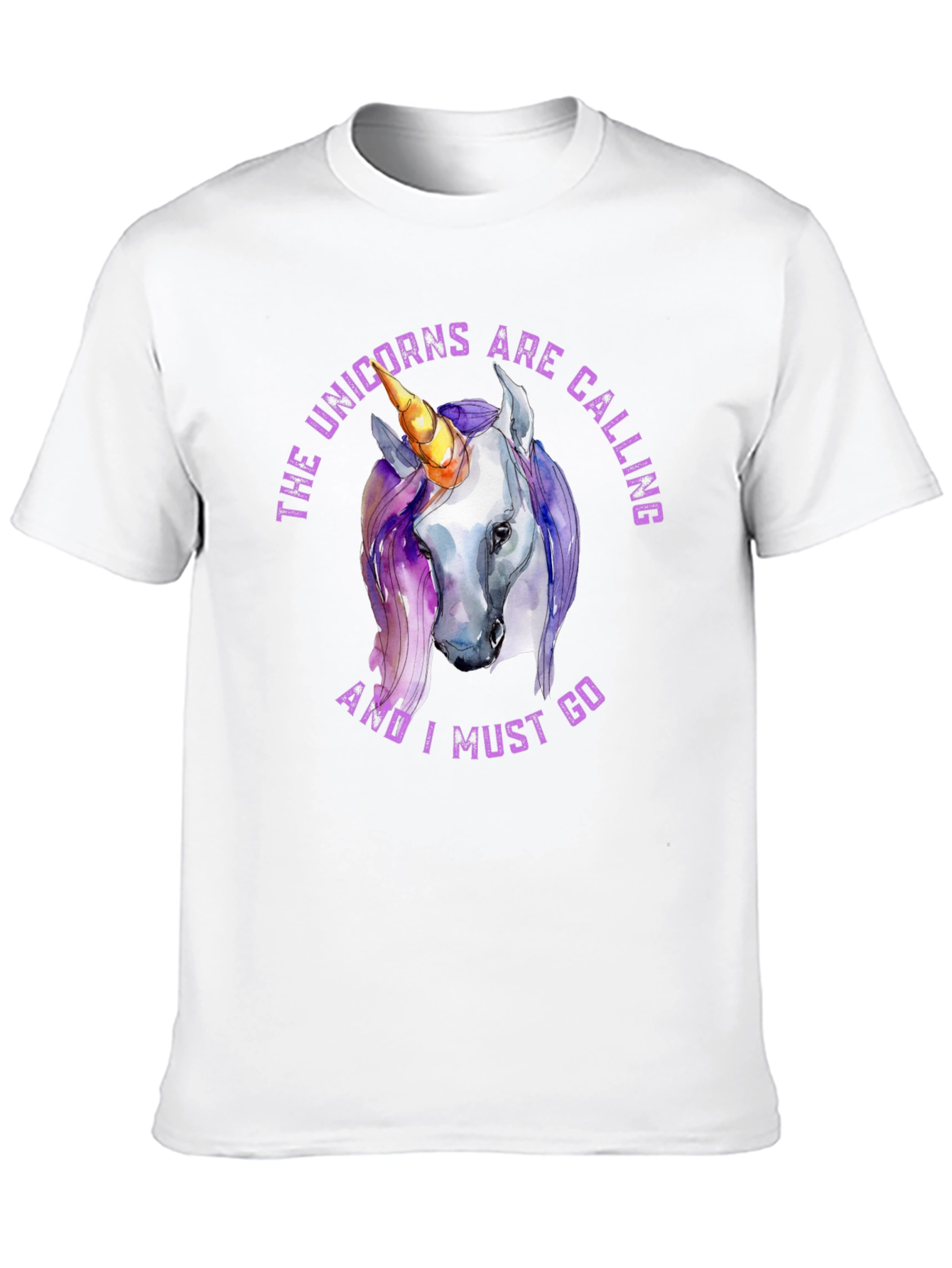 Unicorns are Calling Black T-Shirt