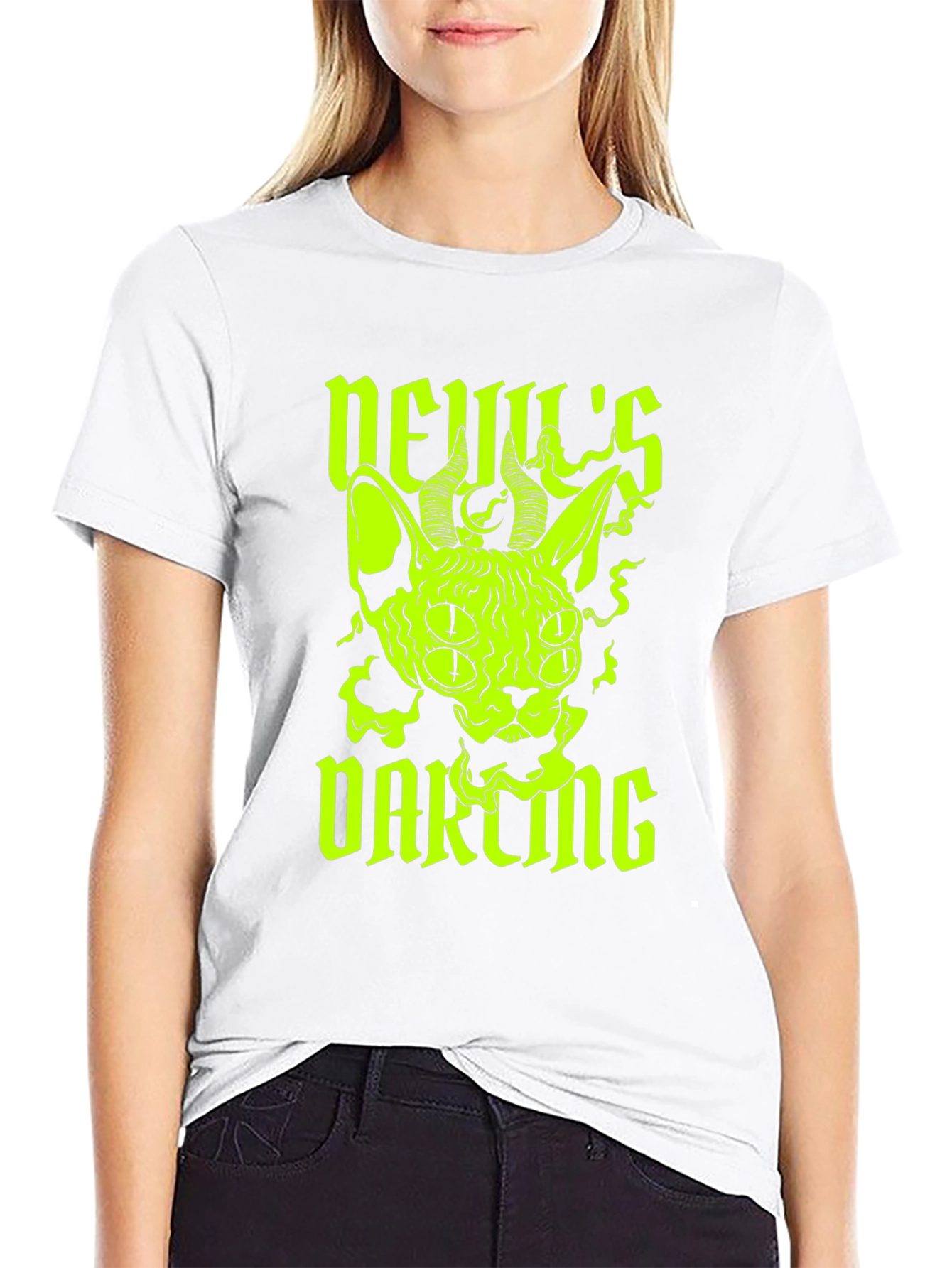 Devils Darling Graphic Tee - Black