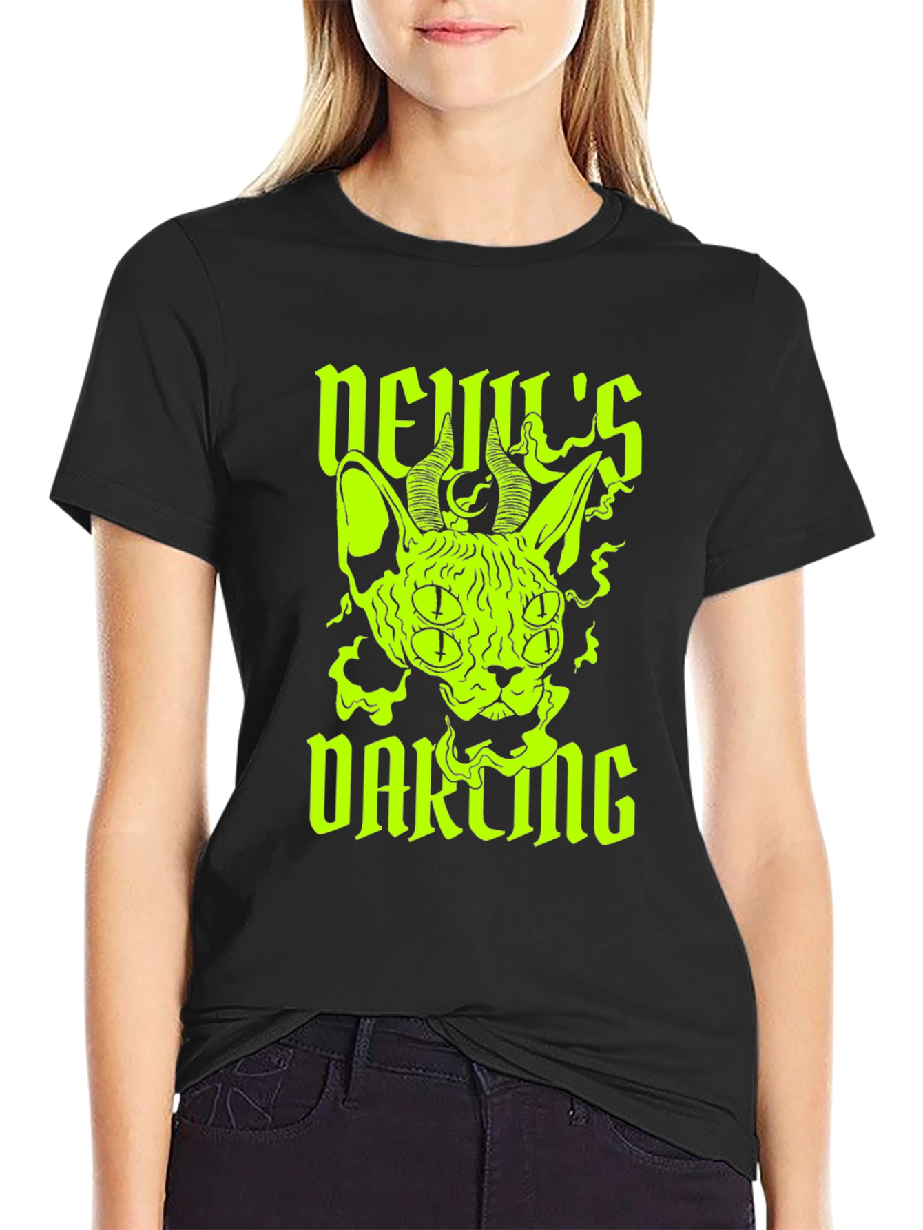 Devils Darling Graphic Tee - Black