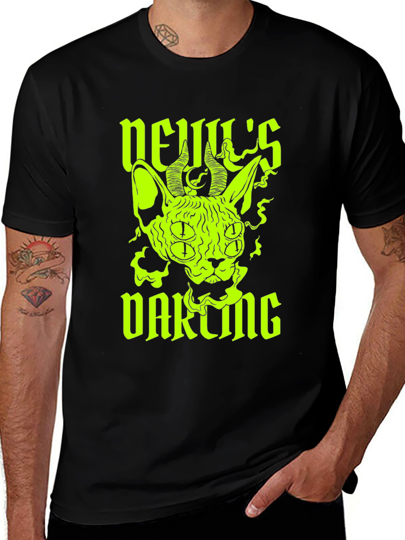 Devils Darling Graphic Tee - Black