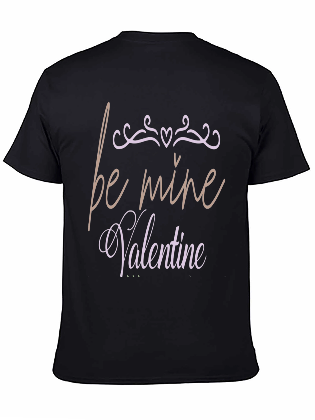 Be Mine Valentine Graphic T-Shirt - Black