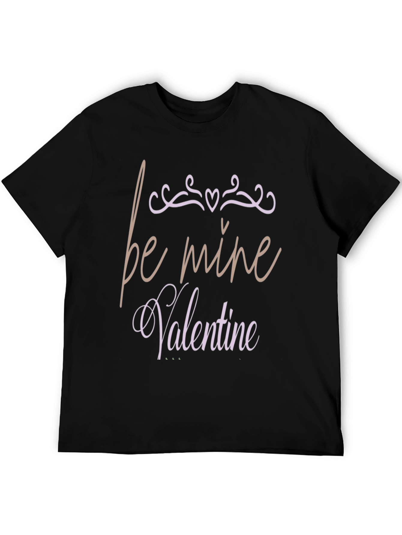 Be Mine Valentine Graphic T-Shirt - Black