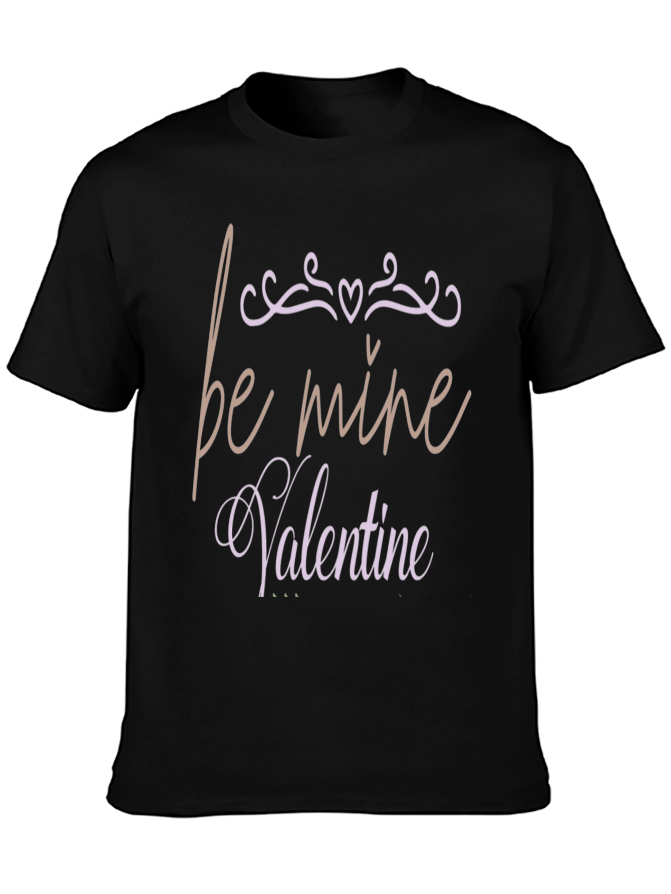 Be Mine Valentine Graphic T-Shirt - Black