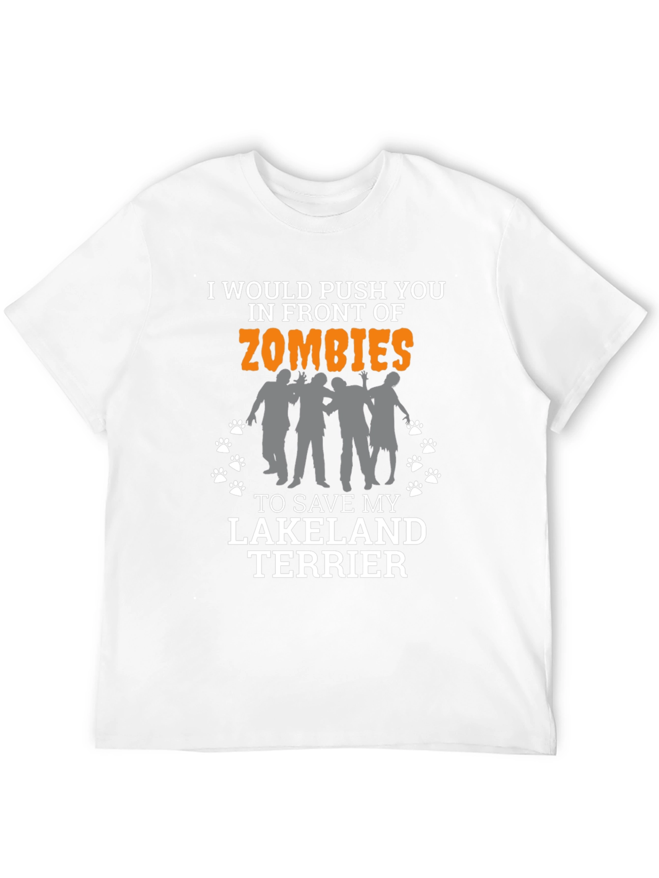 Zombie Lakeland Terrier Novelty T-Shirt