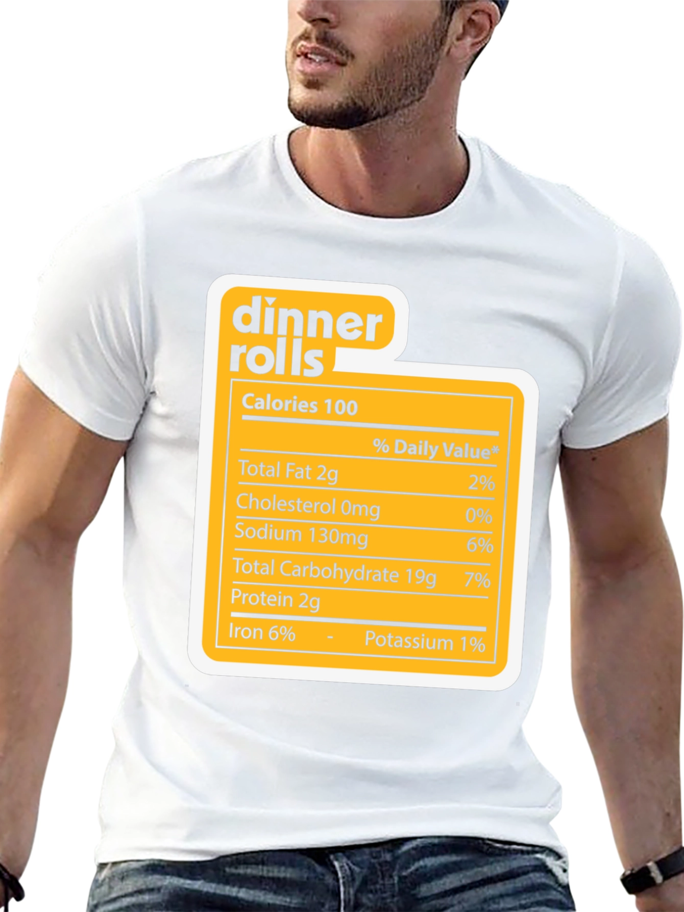 Dinner Rolls Nutrition Facts Novelty T-Shirt