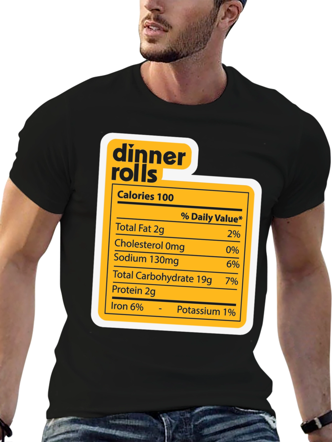 Dinner Rolls Nutrition Facts Novelty T-Shirt