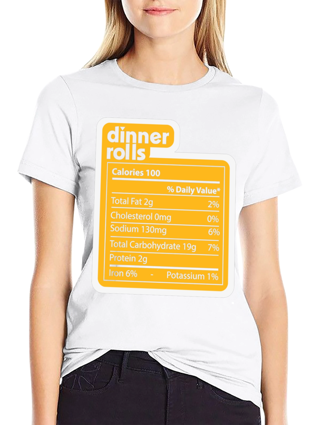 Dinner Rolls Nutrition Facts Novelty T-Shirt