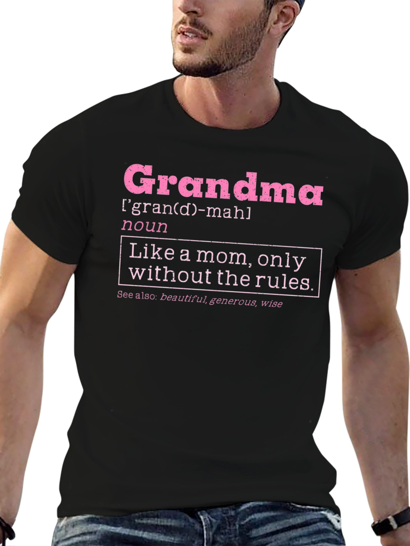 Grandma Definition T-Shirt - Like a Mom Only Cooler!