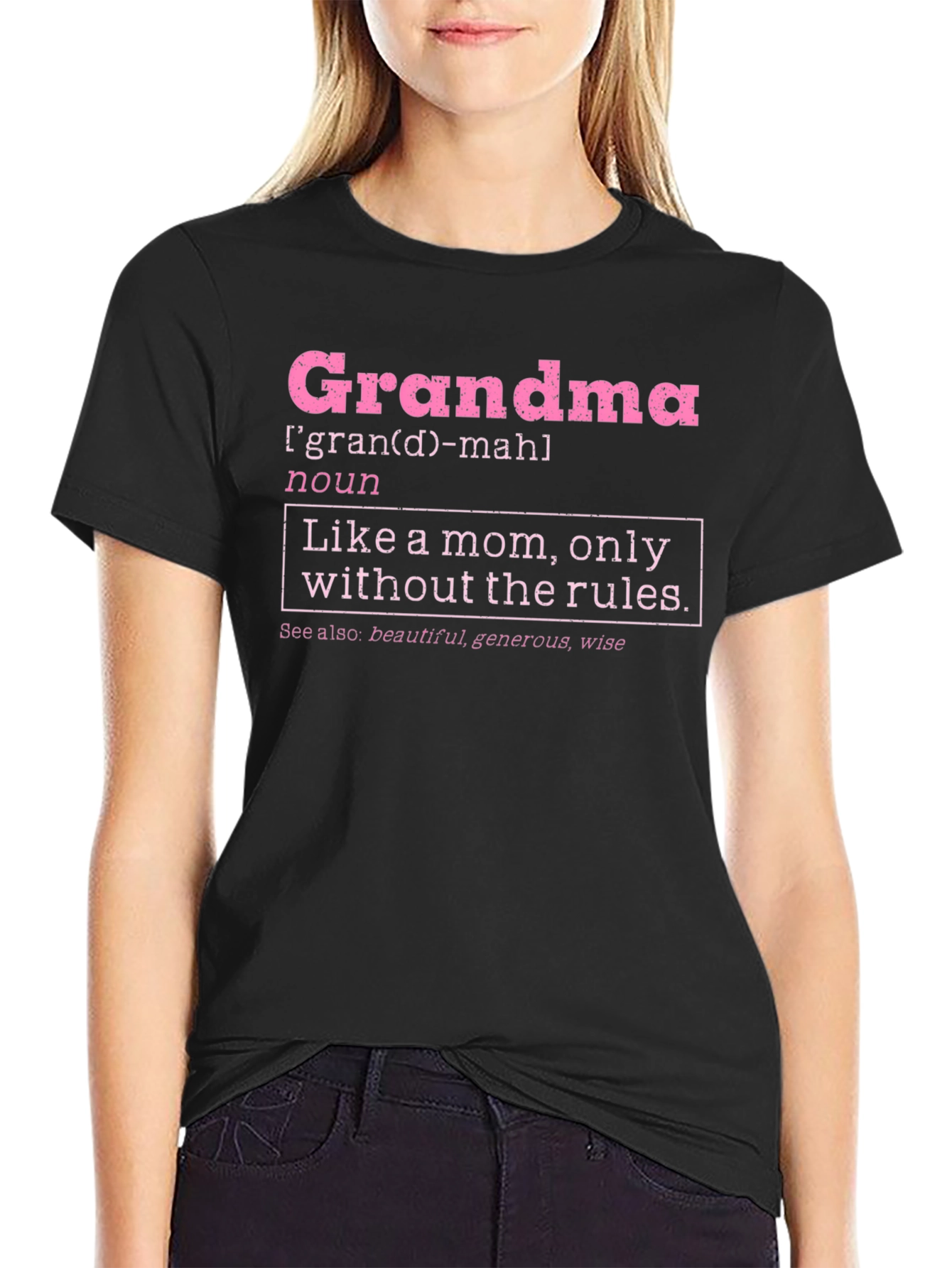 Grandma Definition T-Shirt - Like a Mom Only Cooler!