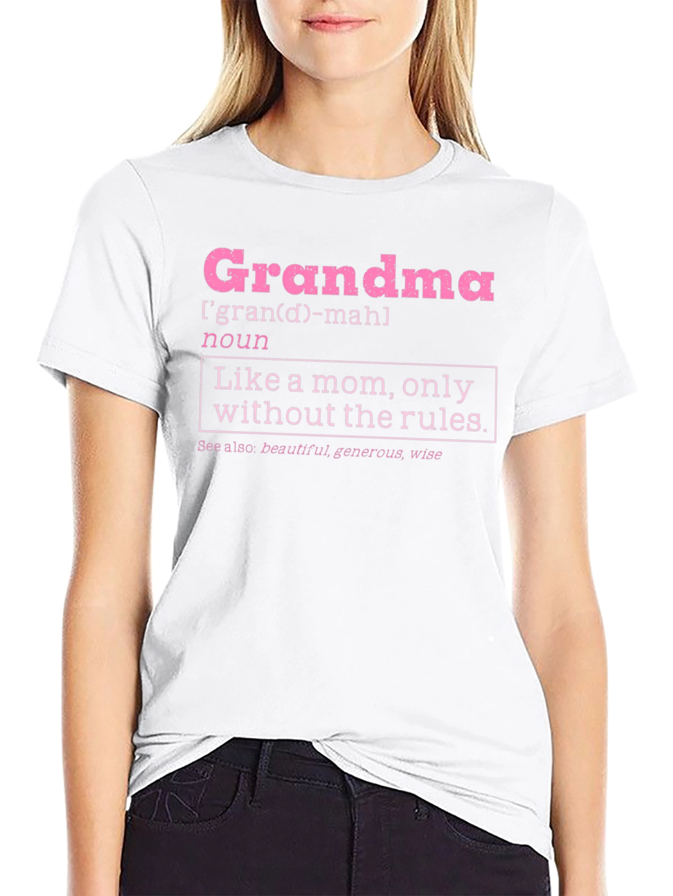 Grandma Definition T-Shirt - Like a Mom Only Cooler!