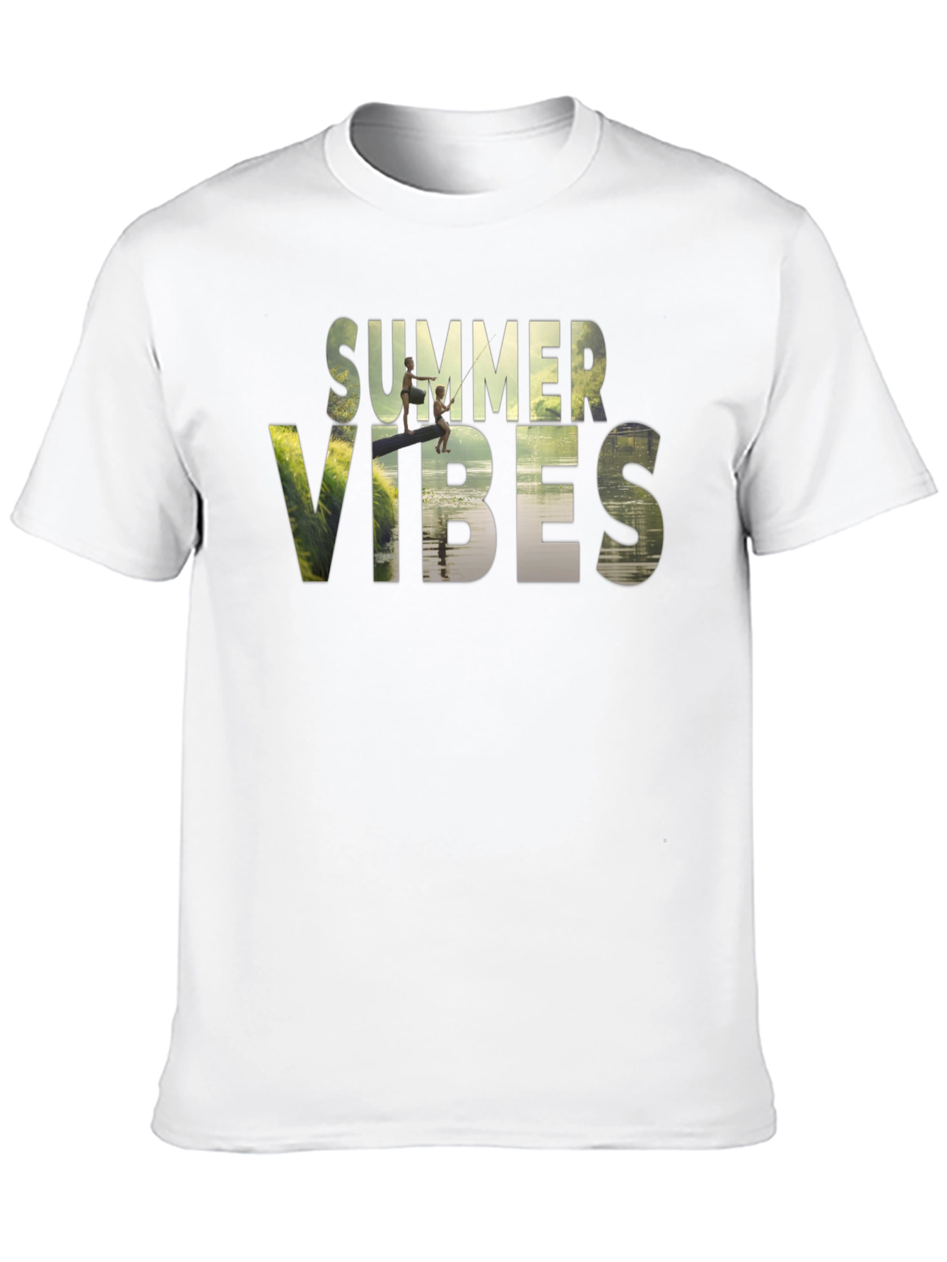 Summer Vibes Graphic T-Shirt - Black