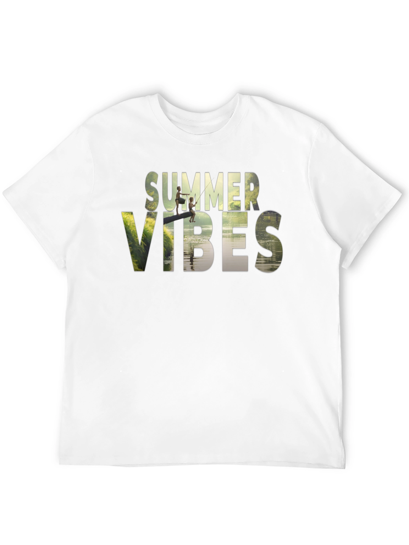 Summer Vibes Graphic T-Shirt - Black