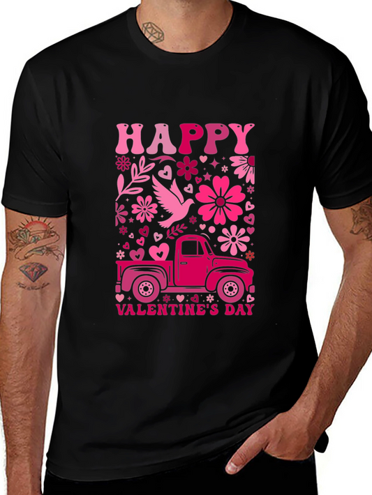 Happy Valentines Day Truck T-Shirt