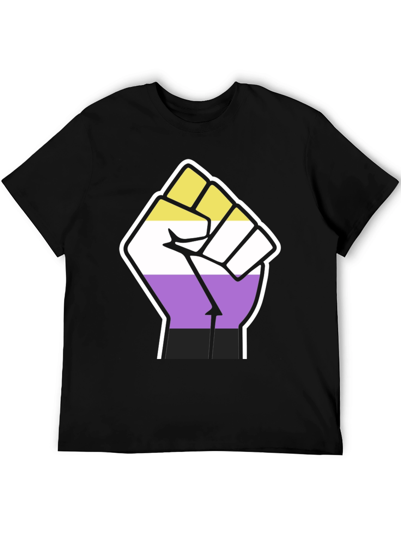 Nonbinary Pride Fist Graphic T-Shirt